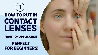 How to put in contact lenses  SUPER easy Method 1 [upl. by Leeke]