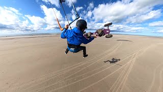 Kite LandBoarding on da beach GoPro Max [upl. by Tallbot818]