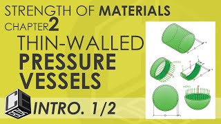 Mechanics of Deformable Bodies Chapter 2 ThinWalled Pressure Vessel Introduction Part 1 PH [upl. by Fritzsche]