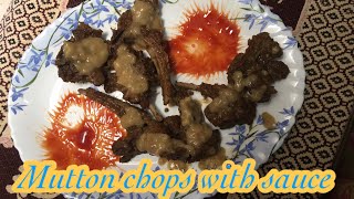 Mutton chops with saucelamb chopschanp recipe by”Its my style “bakra eid special [upl. by Emmye]