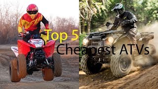 Top 5 Cheapest ATVs [upl. by Ademla563]