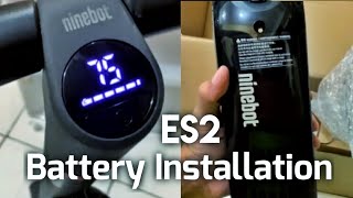 Easy Install  External Battery ES2 Ninebot Scooter [upl. by Eden61]