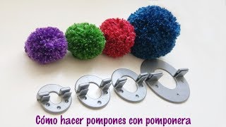 Cómo hacer pompones de lana con pomponera [upl. by Iggep481]