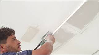 Como instalar perfil led de embutir no gesso [upl. by Zachery]