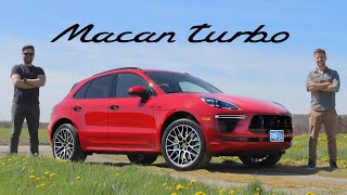 2020 Porsche Macan Turbo Review  Too Fast Too Serious [upl. by Ayekam]