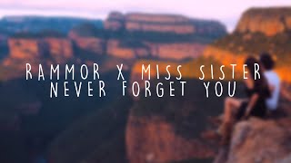 Rammor  Never Forget You feat Miss Sister Official Lyric Video [upl. by Pelagia864]