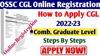 OSSC CGL Online Registration Step by step Process How to apply OSSC CGL 2022  Apply Now New user [upl. by Cedell]