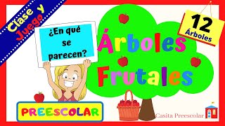 ARBOLES FRUTALES Para Niños Aprende en Casa [upl. by Orips]