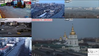 Day 20 LIVE central Kyiv with sound Multiple View Points Kiev Kyiv Ukraine [upl. by Scully92]