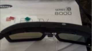 TESTING SAMSUNG 8000 3D TV amp GLASSES REVIEW [upl. by Ahswat375]