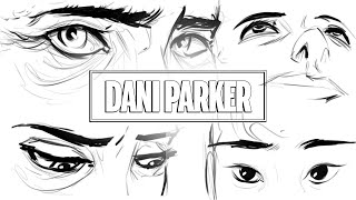 CÓMO DIBUJAR OJOS  DANI PARKER [upl. by Aikam]