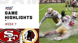 49ers vs Redskins Week 7 Highlights  NFL 2019 [upl. by Ambie583]