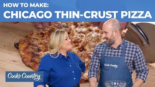 How to Make Chicagos Lesser Known Equally Delicious ThinCrust Pizza [upl. by Airtemad]