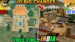 Top 10 changes Free Fire INDIA 😲 After Release New Map [upl. by Katonah982]