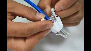 RJ45 toolless connector [upl. by Atinrev]