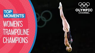 Womens Olympic Trampoline Champions 20002016  Top Moments [upl. by Brendis]