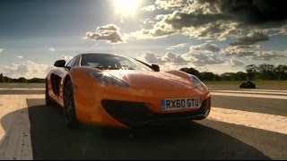 McLaren MP412C vs Ferrari 458  Top Gear [upl. by Stralka]