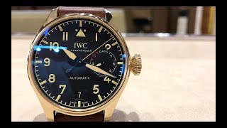 IWC IW501005 Big Pilots Watch Heritage Bronze [upl. by Tabbi485]