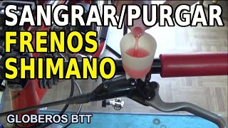 Sangrar o purgar los frenos hidraulicos Shimano Deore y XT  Mecanica MTB [upl. by Casmey]