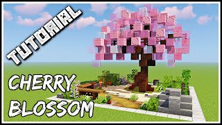 How To Build A Cherry Blossom Tree  Minecraft Tutorial [upl. by Nema]