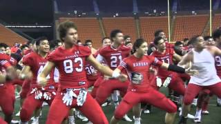 Kahuku performs haka after winning state football title [upl. by Julissa]