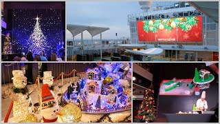 NCL Christmas Themes amp Decor on Norwegian Joy 4K [upl. by Aytac]