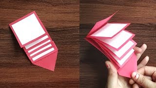 DIY  Water Fall Card For Multiple Messages  How To Make WaterFall Card [upl. by Ebneter]