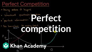 Perfect competition  Microeconomics  Khan Academy [upl. by Mis]