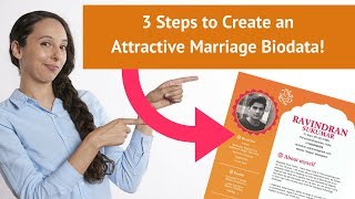 3 Steps to Create an Attractive Marriage Biodata [upl. by Salisbarry]