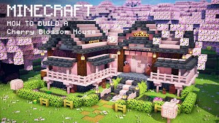 Minecraft How To Build a Cherry Blossom House [upl. by Loring]