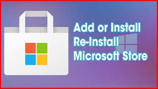 How to Add or ReinstallInstall Microsoft Store in Windows 10 Easily in 2021 All Version ✔✔✔ [upl. by Zara764]