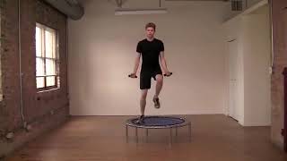 Rebounding Total Body Workout amp Mini Trampoline Exercises [upl. by Korfonta]