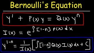 Bernoullis Equation For Differential Equations [upl. by Morris613]