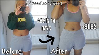 ABS IN 2 WEEKS i tried Chloe tings 2 week quarantine SHRED challenge to GLOW UP im SHOOK [upl. by Llerroj51]