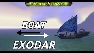 TBC BOAT Exodar and Azuremyst Isle  how to azuremyst  how to get to exodar [upl. by Giorgia]