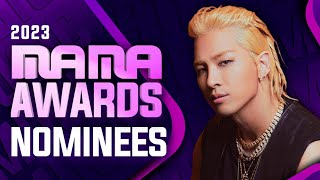 MAMA Awards 2023  All Nominees [upl. by Ecinev]