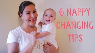 6 NAPPY  DIAPER CHANGING TIPS  TRICKS [upl. by Nahallac]