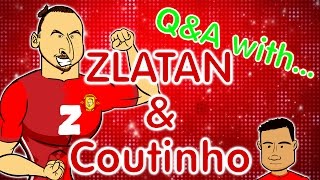 ZLATAN QampA and some little dweeb called Coutinho Man Utd vs Liverpool preview 2017 [upl. by Stclair]