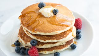 Easy Fluffy Pancakes Recipe [upl. by Stamata]