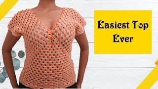 😍Crochet Sweater Top  So Easy [upl. by Ettenil]