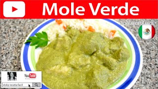 MOLE VERDE  Vicky Receta Facil [upl. by Isborne675]