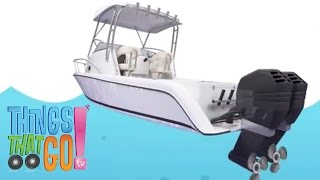 MOTORBOAT   Boats For Kids  Things That Go TV [upl. by Gylys]