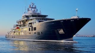 4K  Mega Explorer Yacht U116 ULYSSES arrived Bremerhaven from Kleven Shipyard [upl. by Bryan138]