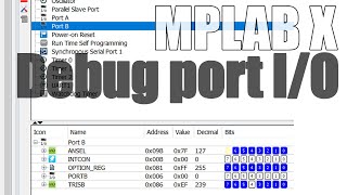 How to use MPLAB X IDE debugging IO view [upl. by Novelia]