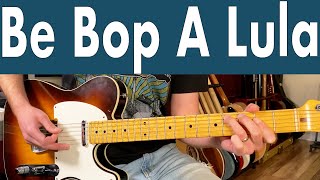 Gene Vincent Be Bop A Lula Guitar Lesson  Tutorial  TABS [upl. by Karlotta]