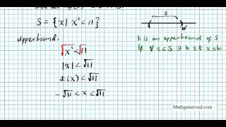 supremum infimum part I Real Analysis Mathematics [upl. by Enirehs]