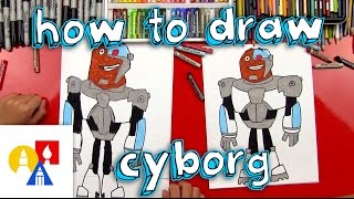 How To Draw Cyborg From Teen Titans Go [upl. by Joycelin]