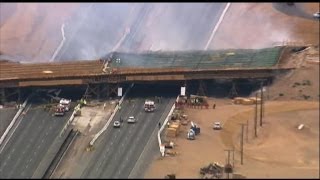 LA Bridge Collapse Caught on Tape [upl. by Vere]