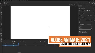 Adobe Animate CC 2021  Using the Brush Library [upl. by Kcirddet]