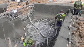 Shotcrete a pool shell [upl. by Siulesoj215]